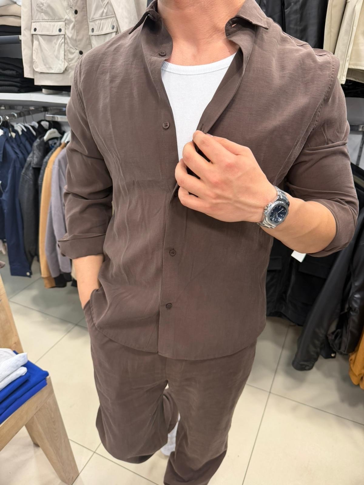 kahverengi modal takım
