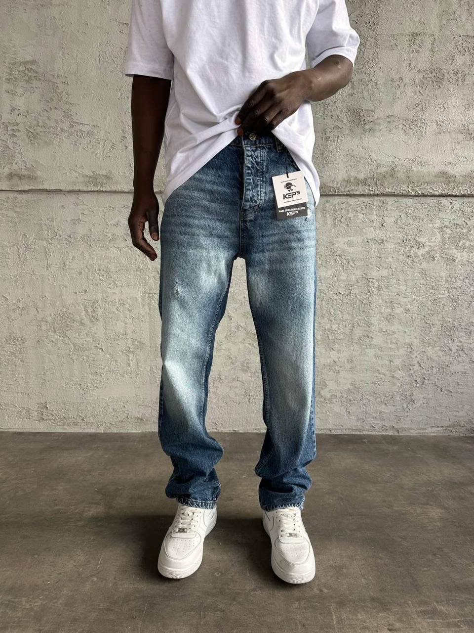Baggy Kot Pantolon Buz Mavi - Kps967