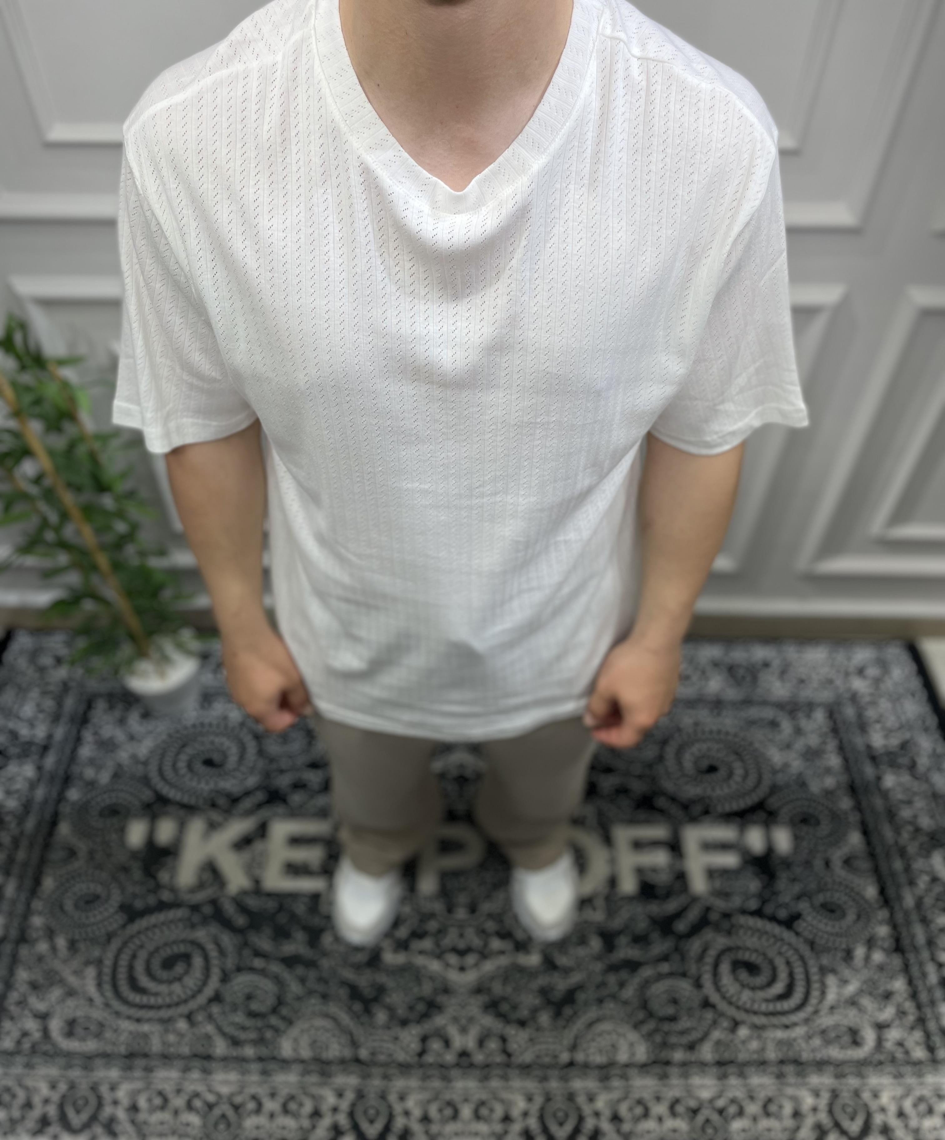 Basic Relax Fit T-Shirt - Beyaz