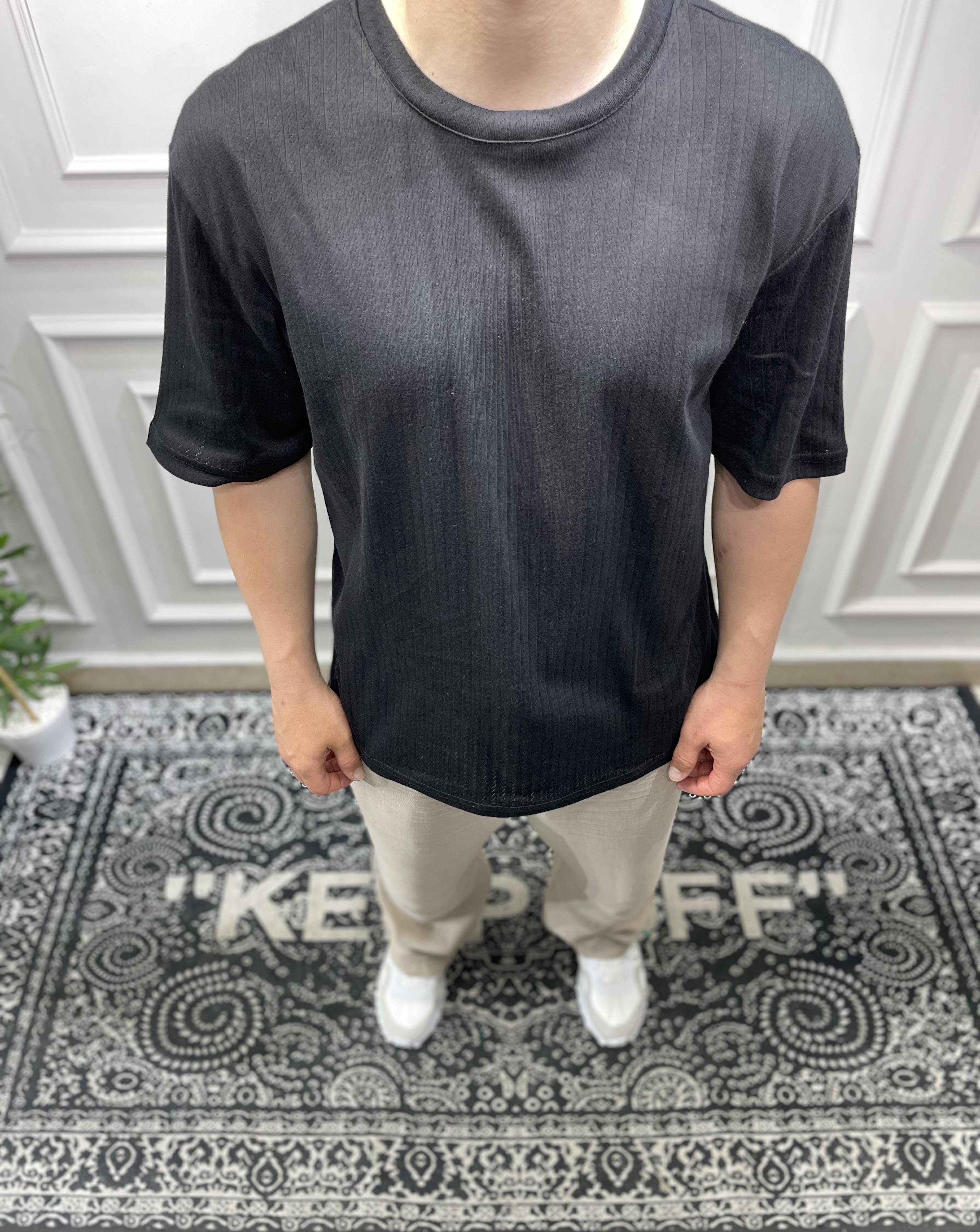 Basic Relax Fit T-Shirt - Siyah