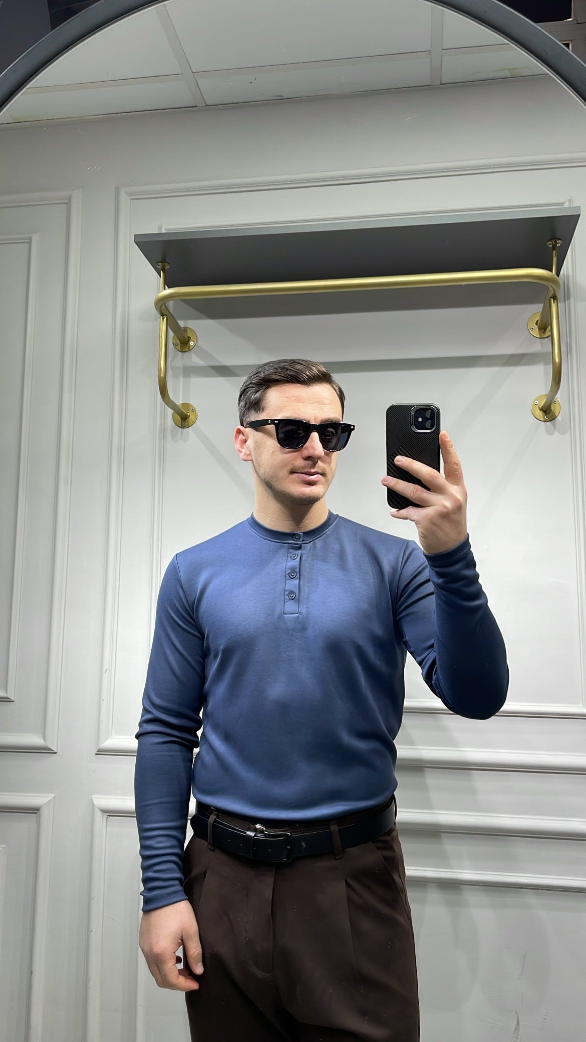 Modal Düğme Detay Sweat - İndigo