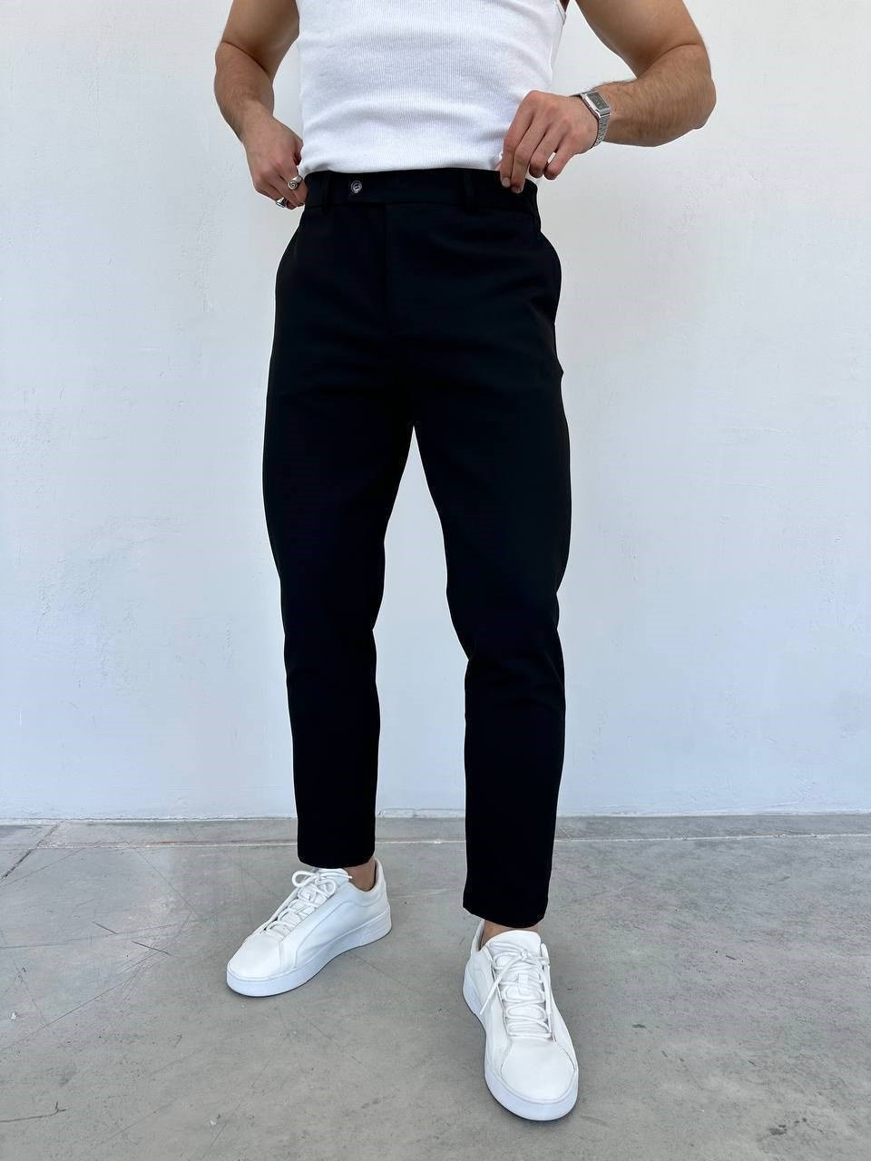 Slim Fit Kumaş Pantolon Siyah - W11