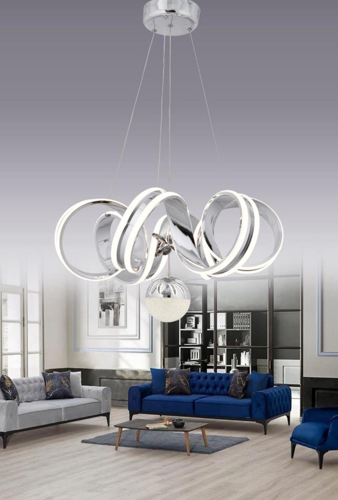 VENÜS KROM LED SARKIT AVİZE