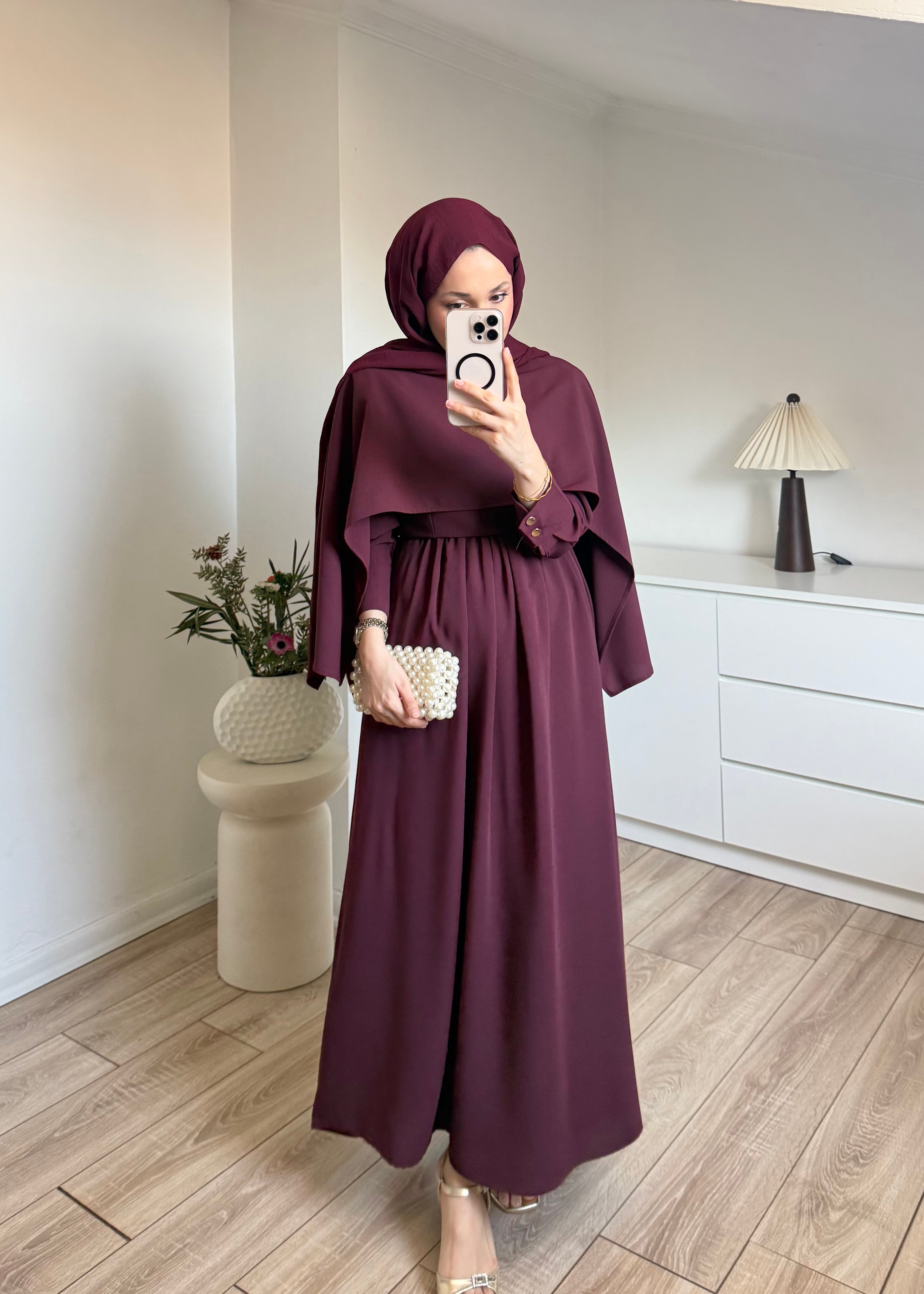 Moli Elbise Bordo
