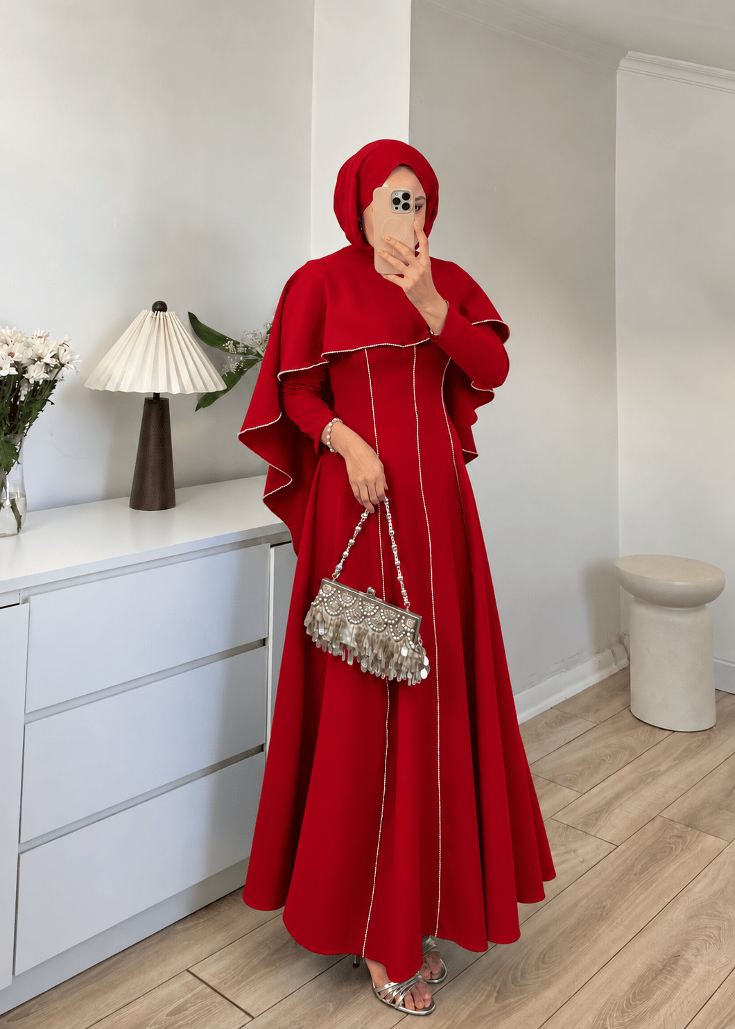 Viona Abiye Kırmızı