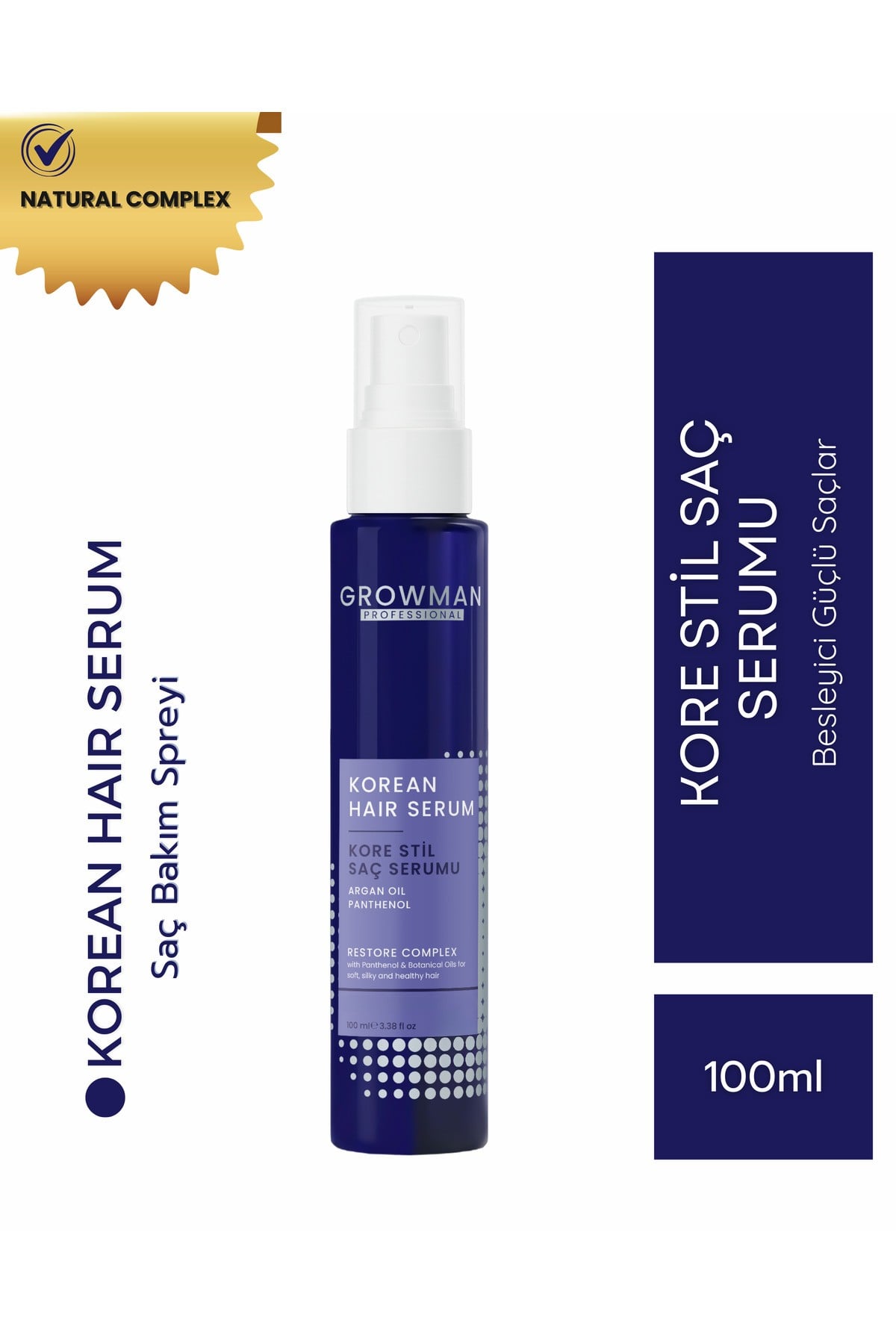 Korean Hair Serum 100 ML – Parlaklık Veren & Elektriklenme Karşıtı Saç Bakımı