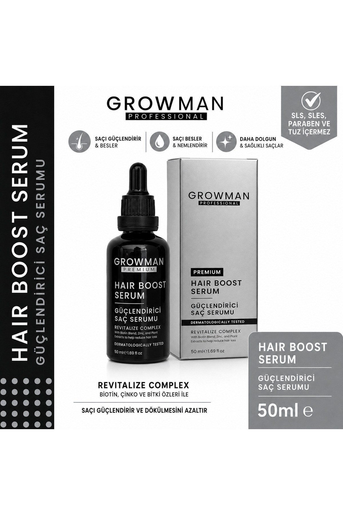 Saç Köklerini Destekleyen Serum 50 ml | Yoğun Bakım & Güçlendirici