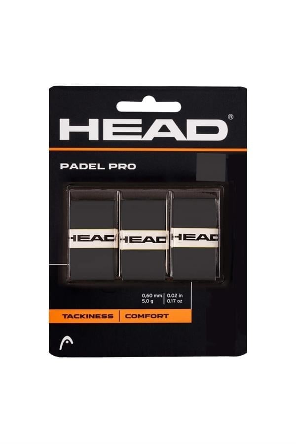 Head Padel Pro Padel Raket Overgrip Siyah 3Lü