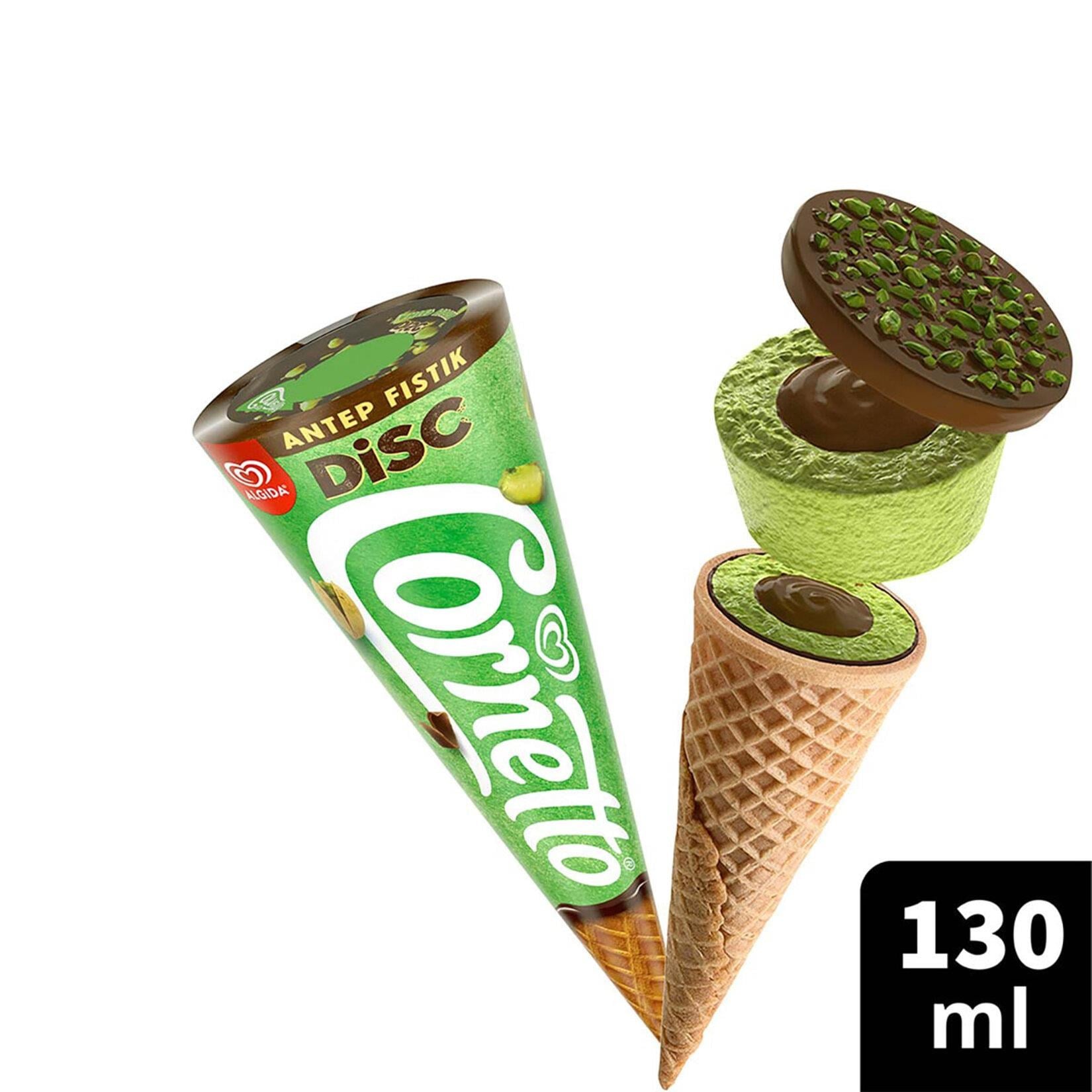 ALGİDA CORNETTO DİSK ANTEP FISTIKLI ÇİKOLATALI 130 ML
