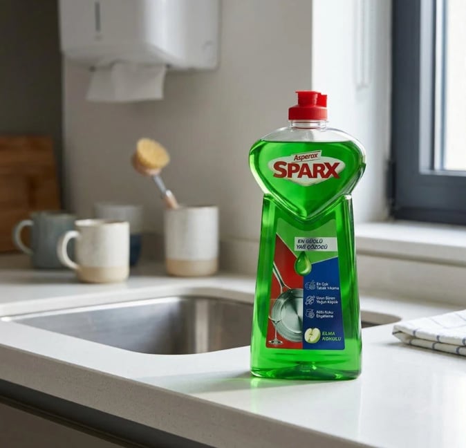 ASPEROX SPARX BULAŞIK DETERJANI 650 ML ELMA