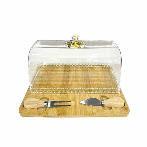 Buenos Sunumluk Kek Fanusu Bambu 161562 / Cftb 1 5603