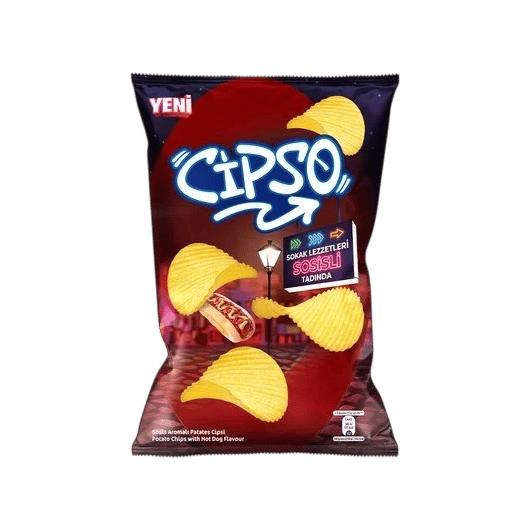 ÇİPSO SOSİS AROMALI. PATATES CİPSİ 125 GR