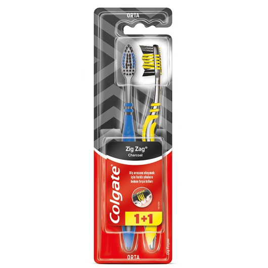 COLGATE DİŞ FIRÇASI ZIGZAG CHARCOAL 1+1
