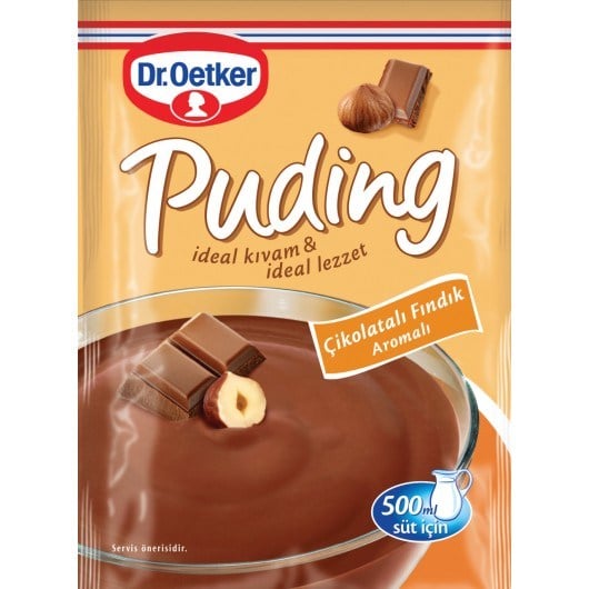 DR. OETKER PUDİNG 102 GR ÇİKOLATALI FINDIK AROMALI