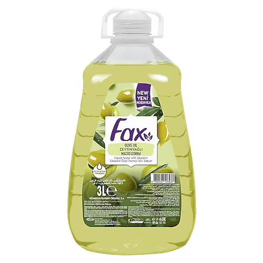 FAX SIVI EL SABUNU ZEYTİNYAĞLI 3 LT