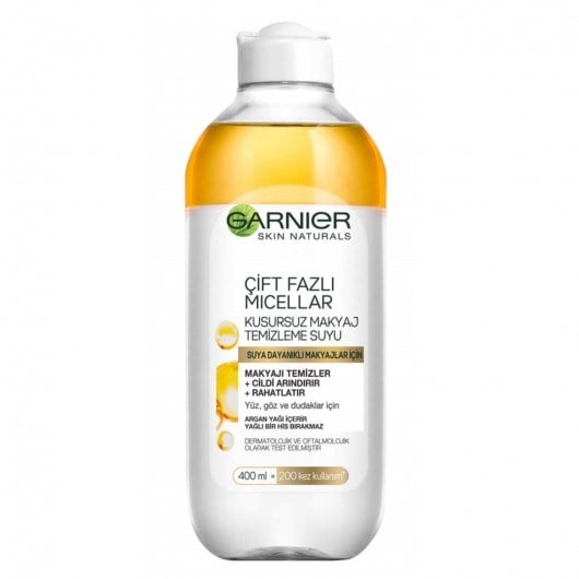 GARNIER MAKYAJ TEMİZLEME SUYU ÇİFT FAZLI 400 ML