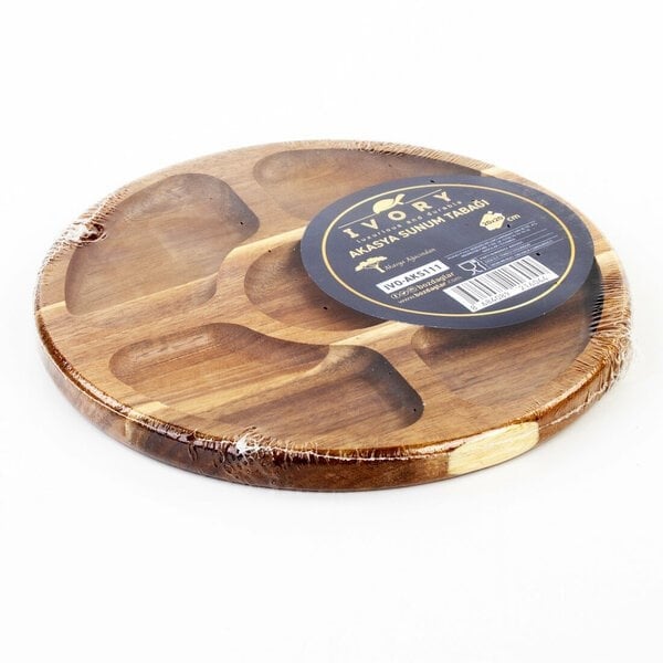 Ivory Tabak Sunumluk Akasya Yuvarlak 20x20 Ivo AKS111 6044