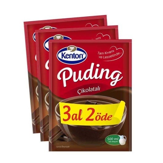 KENTON ÇİKOLATALI PUDİNG 3'LÜ 300 GR