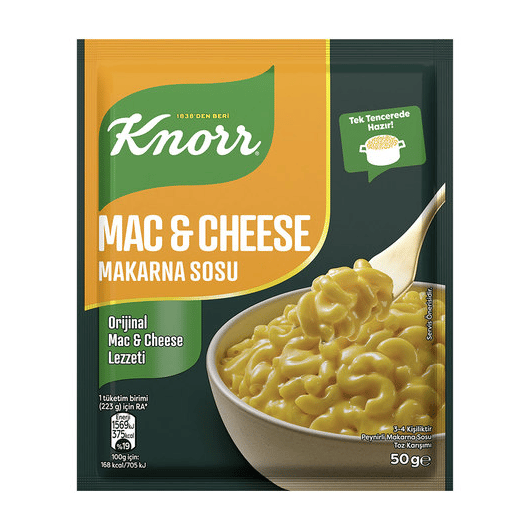 KNORR MAKARNA SOSU MAC CHEESE 50 GR