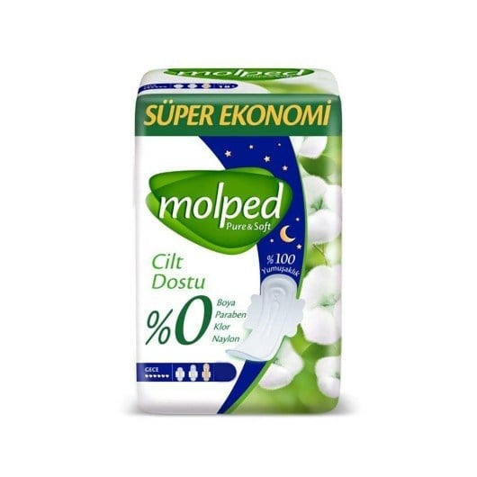 MOLPED PURE-SOFT GECE SÜPER EKONOMİK 16 ADET