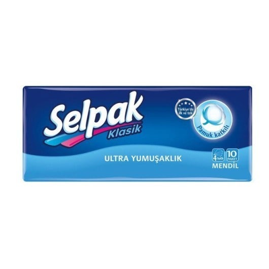 SELPAK MENDİL SADE 10 PAKET