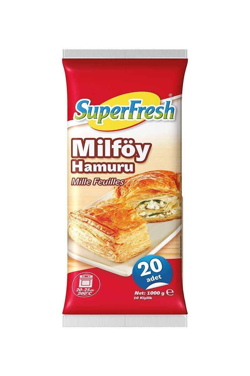 SÜPERFRESH MİLFÖY HAMURU 1000 GR.