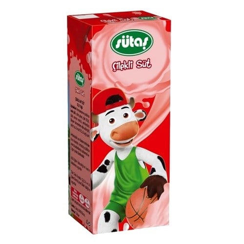 SÜTAŞ ÇİLEK AROMALİ SÜT 180 ML D VİTAMİNLİ