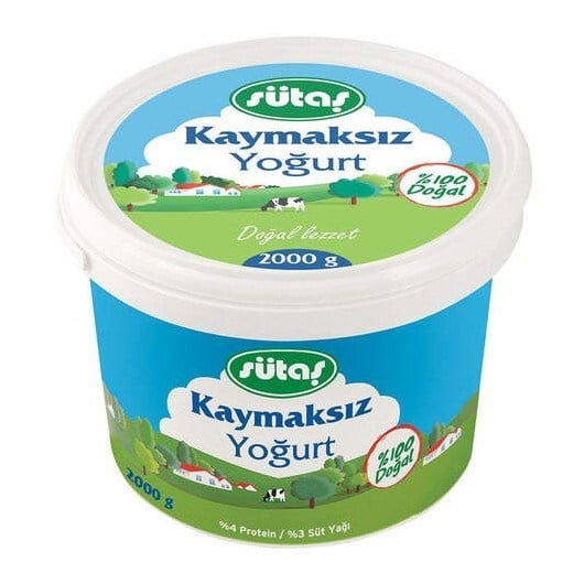 SÜTAŞ KAYMAKSIZ YOĞURT 2000 GR