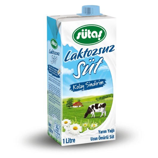 SÜTAŞ SÜT LAKTOZSUZ 1 LT