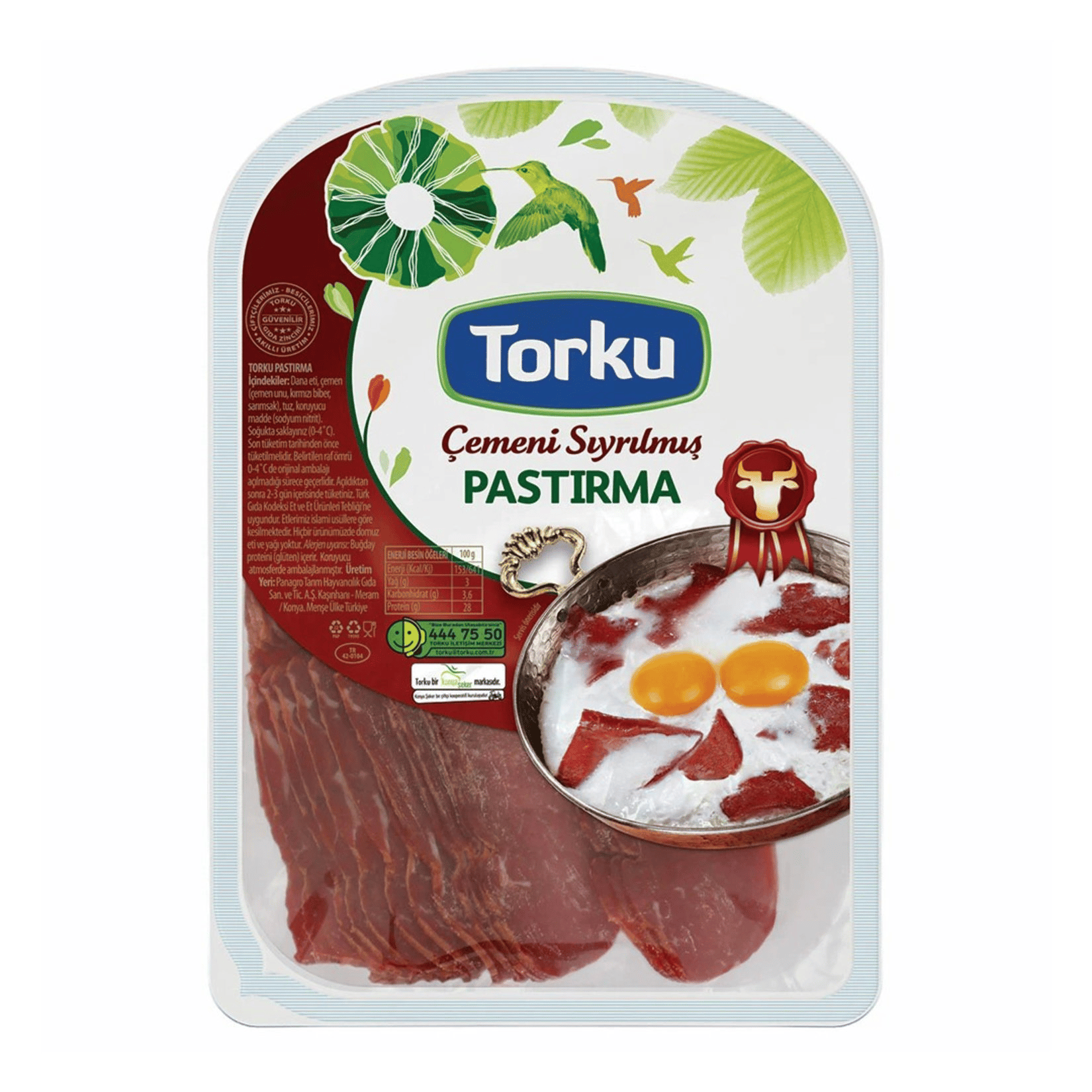 TORKU ÇEMENİ SIYRILMIŞ PASTIRMA 100 GR