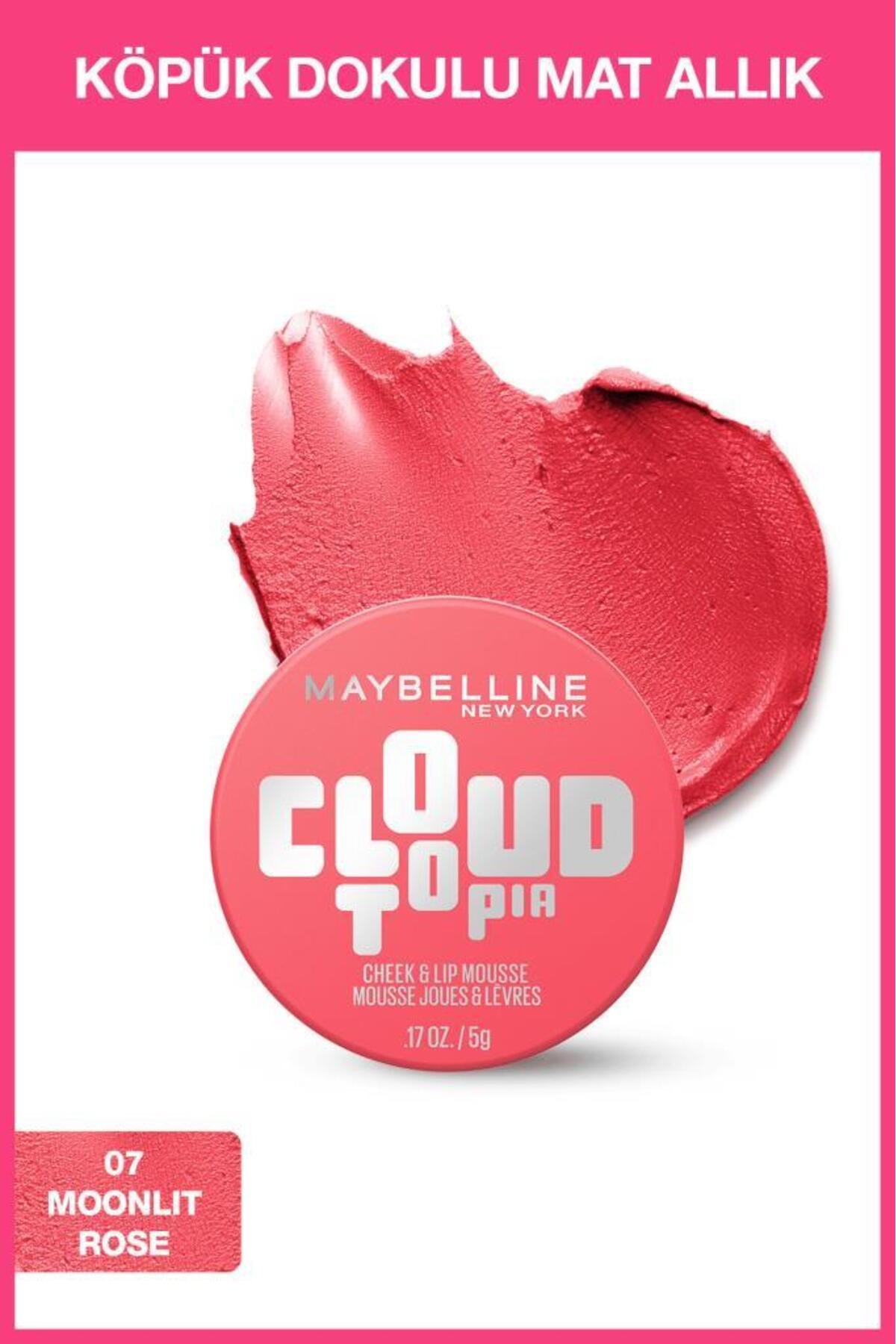 Cloudtopia Köpük Dokulu Mat Allık - 07 Moonlit Rose