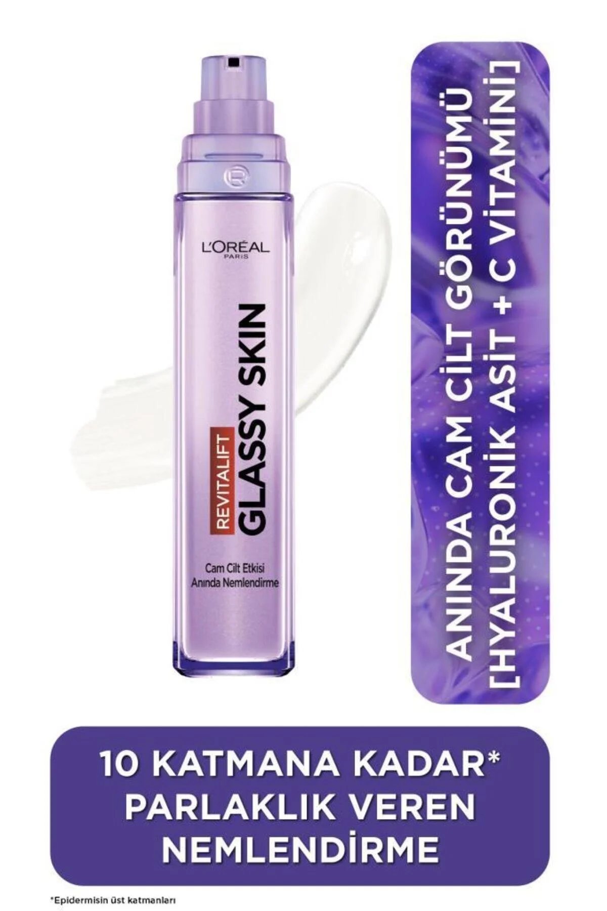 L'Oreal Paris Revitalift Filler Glassy Skin Cam Cilt Görünümü Veren[Hyaluronik Asit] İçeren Nemlendirici Krem 50ml