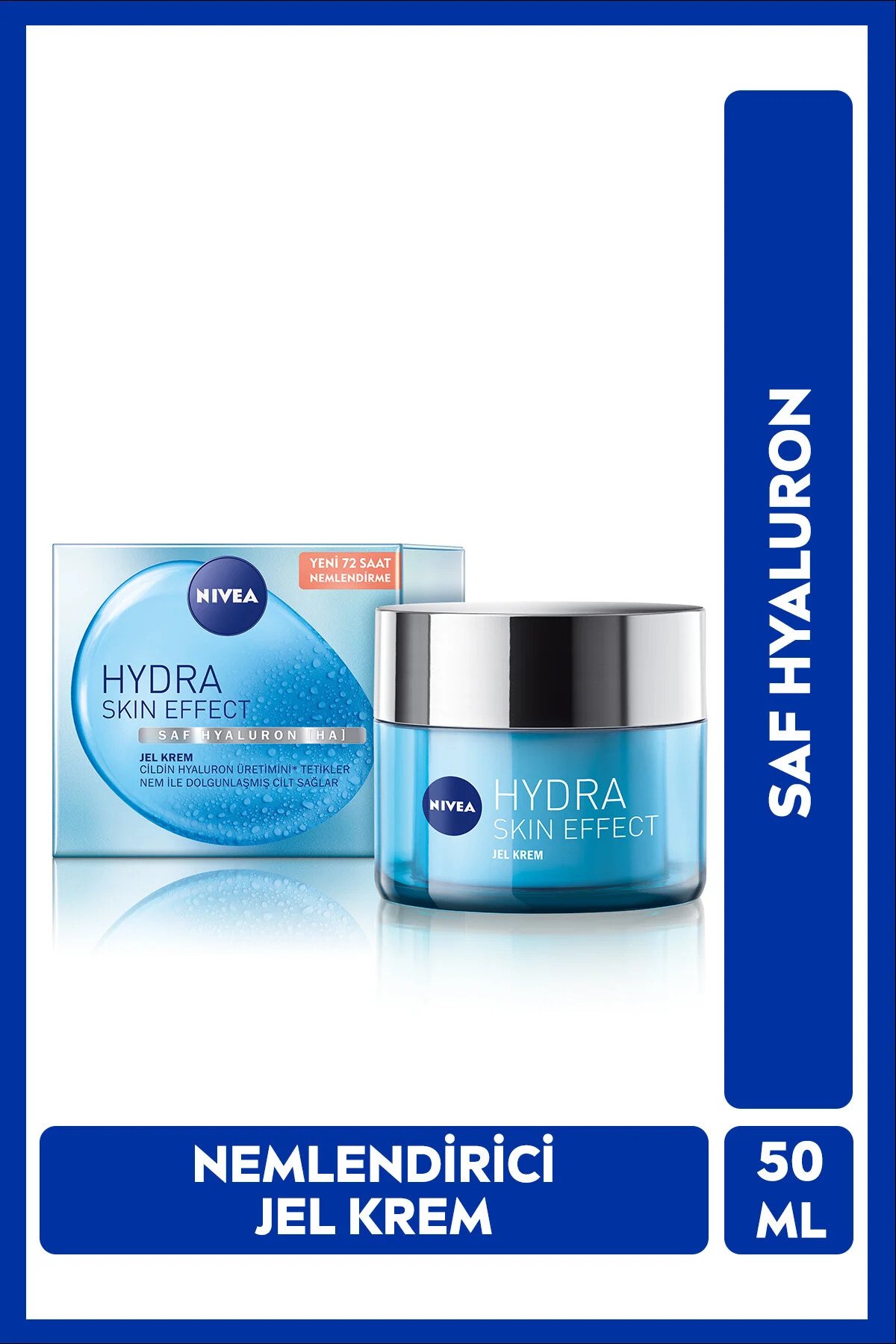 NIVEA Hydra Skin Effect 72 Saat Yoğun Nemlendirici Jel Yüz Kremi 50m