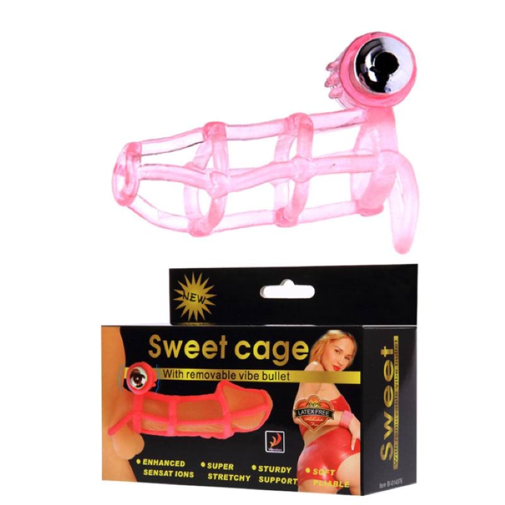 Cage 10 Titreşimli Penis Kılıfı Penis Kafesi Klitoris Vibratör