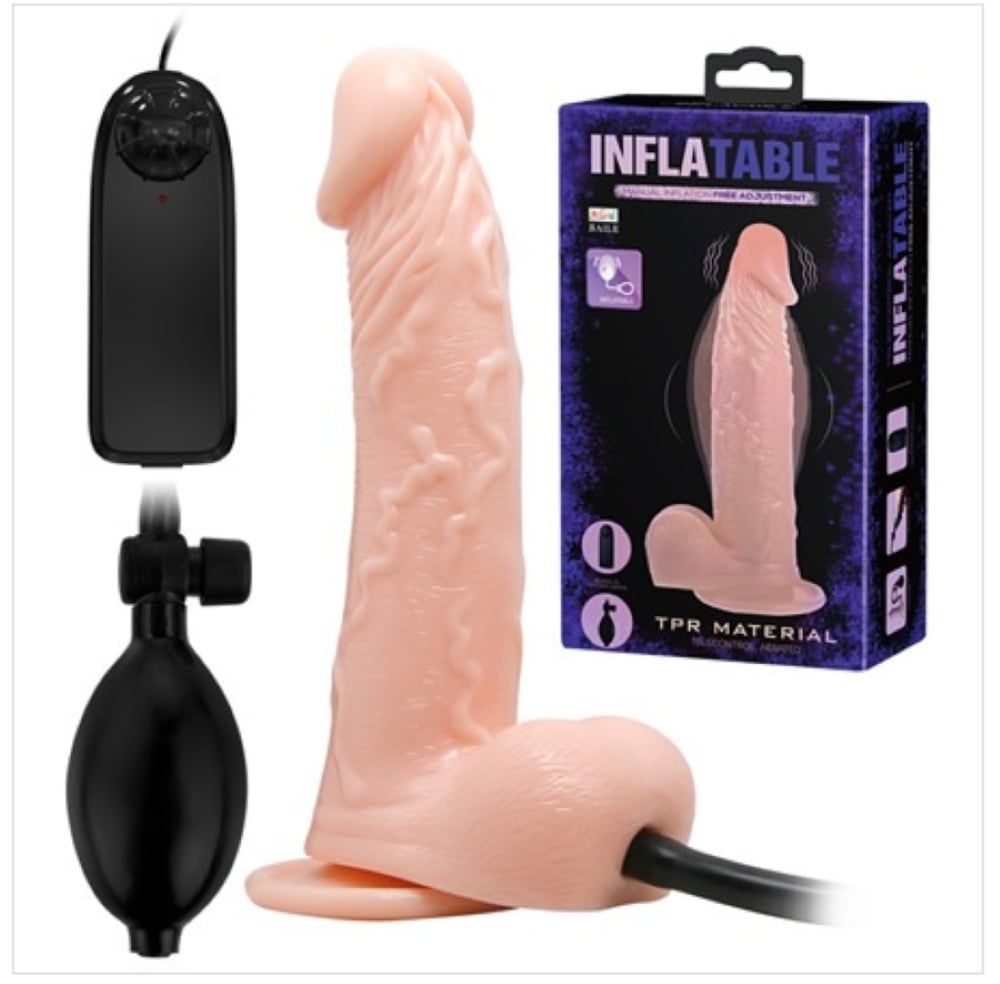 Titreşimli Büyüyebilen Realistik Penis Anal Vajinal Vibratör
