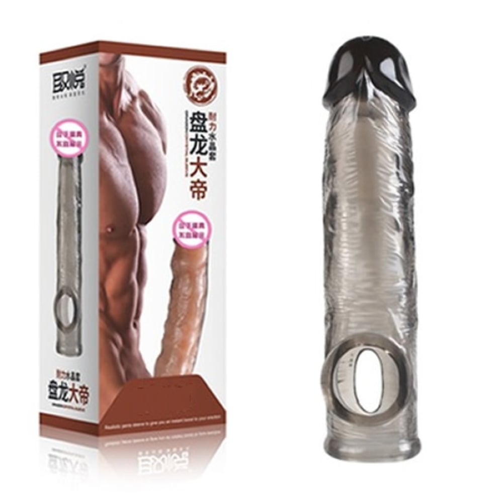 16 cm Silikon Yapıda Zenci Penis Kılıfı