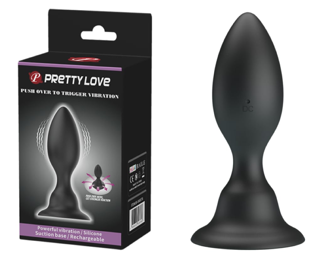 Anal ve Vajinal Tıkaç Titreşimli Vantuzlu Anal Plug