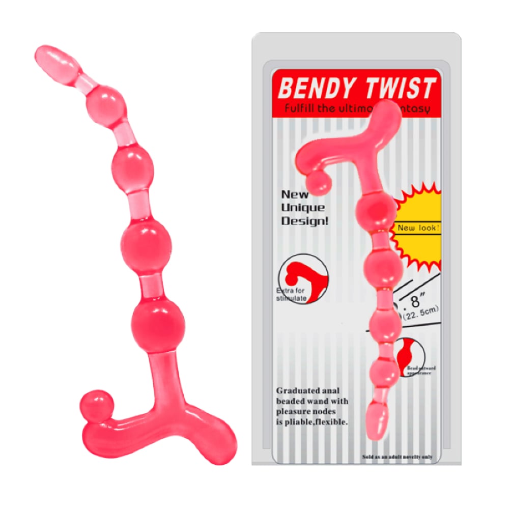 Bendy 22.5cm Sıralı Anal Vajinal Top Anal Plug Tıkaç Açıcı