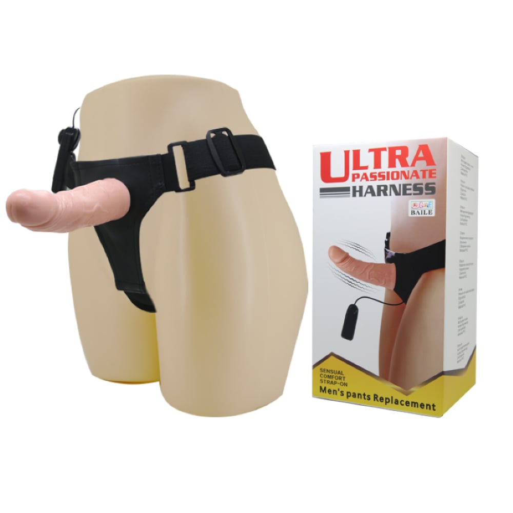 Harness 15 CM İçi Boş Titreşimli Belden Bağlamalı Penis Strapon