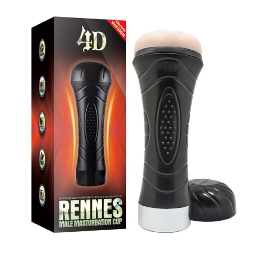 Rennes 4D Kablosuz Sesli Titreşimli Şarjlı Realistik Suni Vajina
