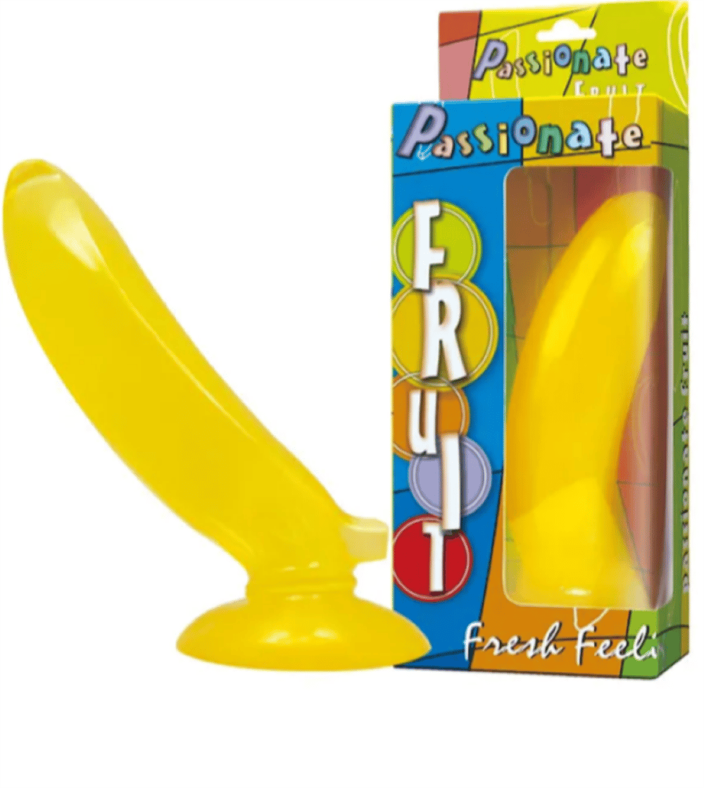 Passionate Fruit 17 CM Güçlü Vantuzlu Jel Penis Dildo - Muz