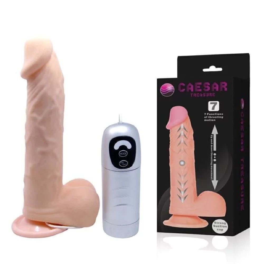 20 Cm Kıkırdaklı Yapıda Titreşimli Kalın Vibratör Penis
