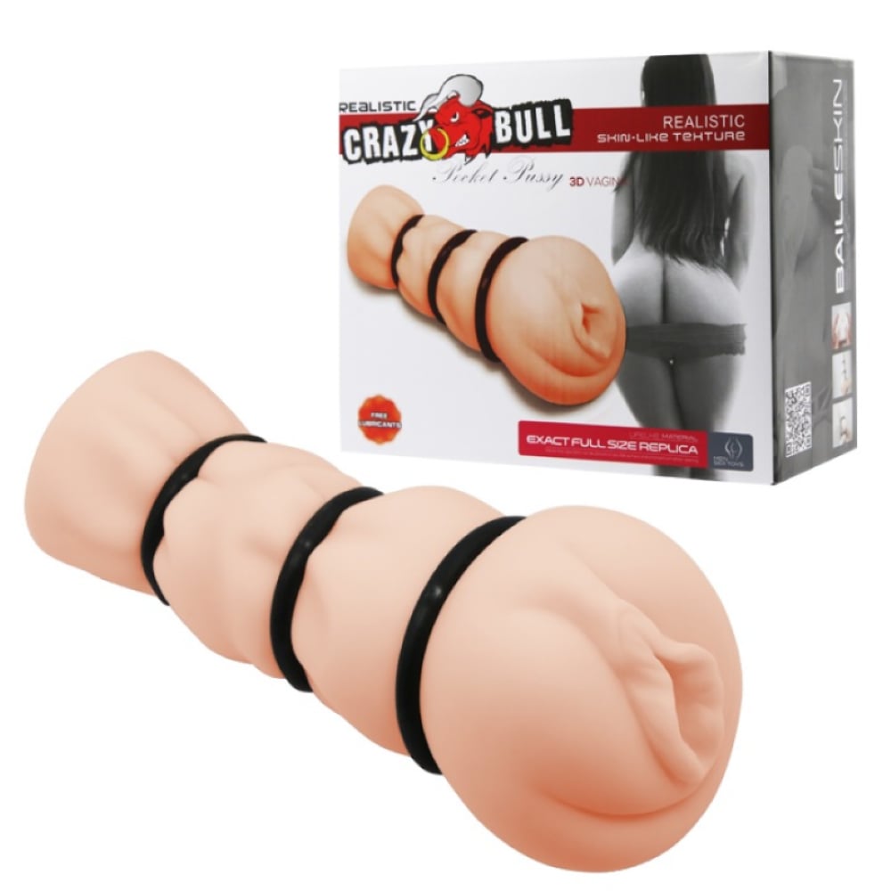 Exact 16 CM 3 Adet Penis Halkalı Süper Gerçekçi 3D Realistik Suni Vajina