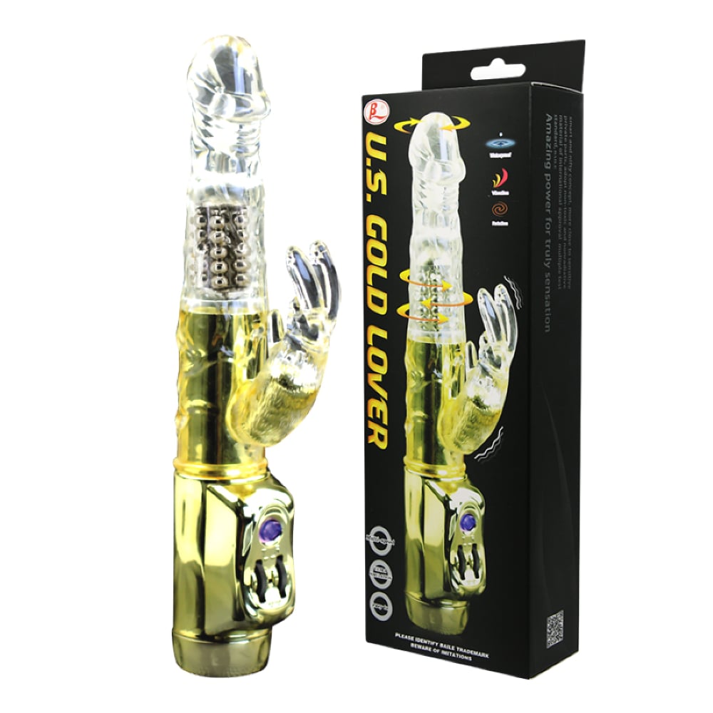 Gold Lover 23 CM Titreşimli Oynarbaşlı Lüks Teknolojik Vibratör