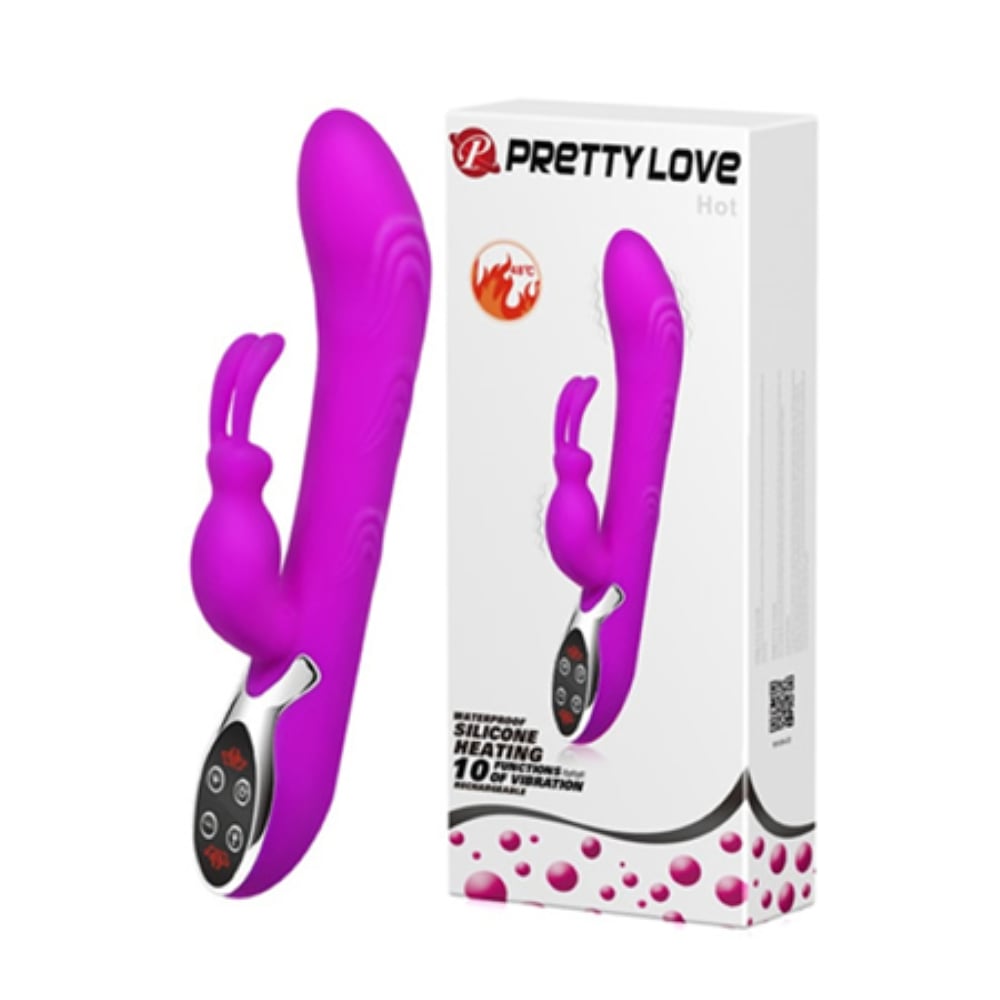 10 Titreşimli USB Şarjlı Isıya Duyarlı Teknolojik Vibratör Dildo