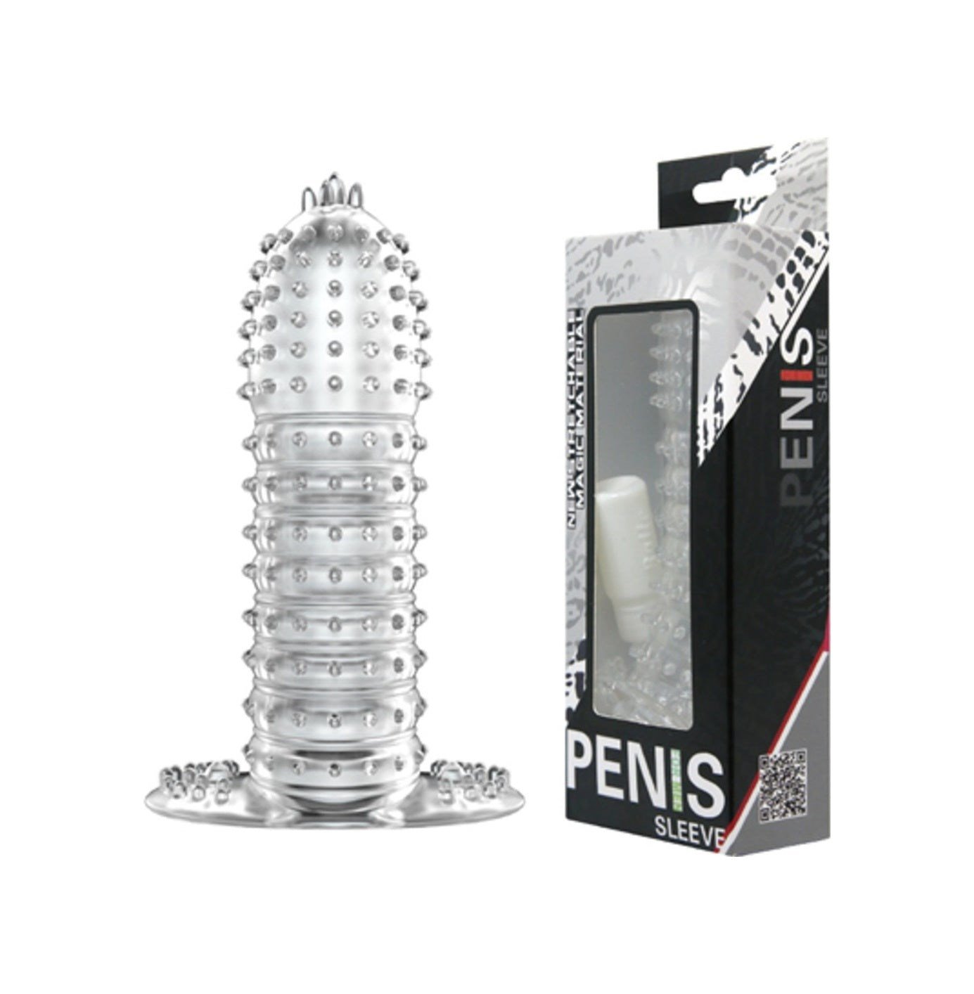 Baile Silikon Uzatmalı Penis Kılıfı Klitoris Temaslı Dildo