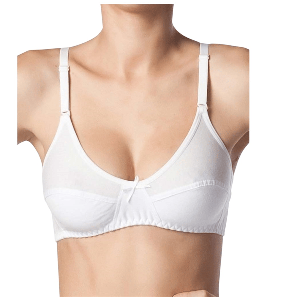 Beyaz Beyaz  Pamuk Desteksiz telsiz Balensiz Penye  İnce Askı Sütyen