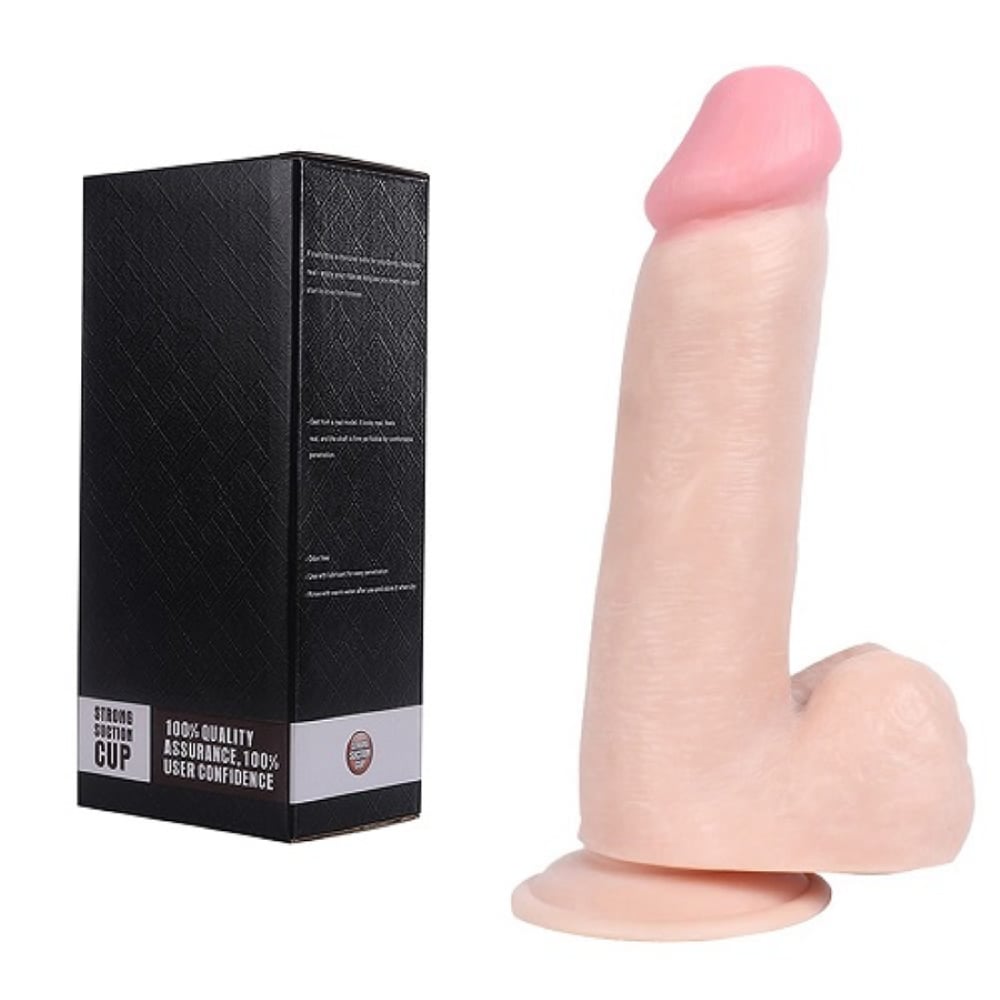 Strong 20 CM Süper Gerçekçi Vantuzlu Kalın Realistik Penis Dildo