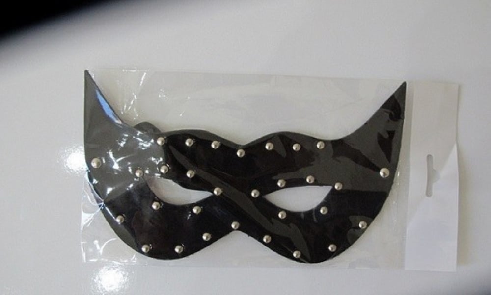 SİYAH RENKLİ DERİ FANTEZİ MASKE FANTAZİ GÖZ MASKESİ SİYAH