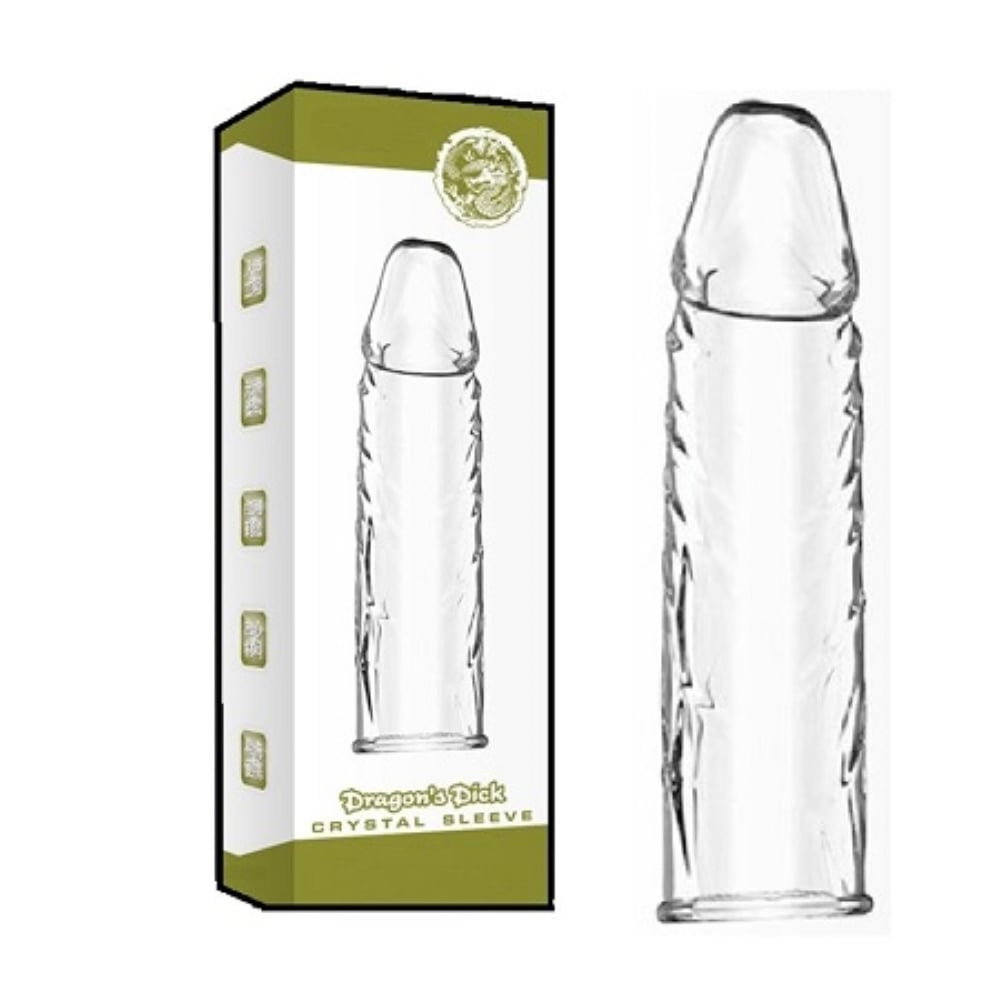 Sleeve Damarlı Uzatmalı Silikon Penis Kılıfı Şeffaf
